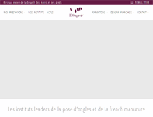 Tablet Screenshot of l-onglerie.fr